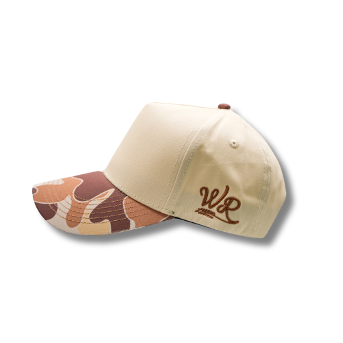 Off White/ Camo Snapback