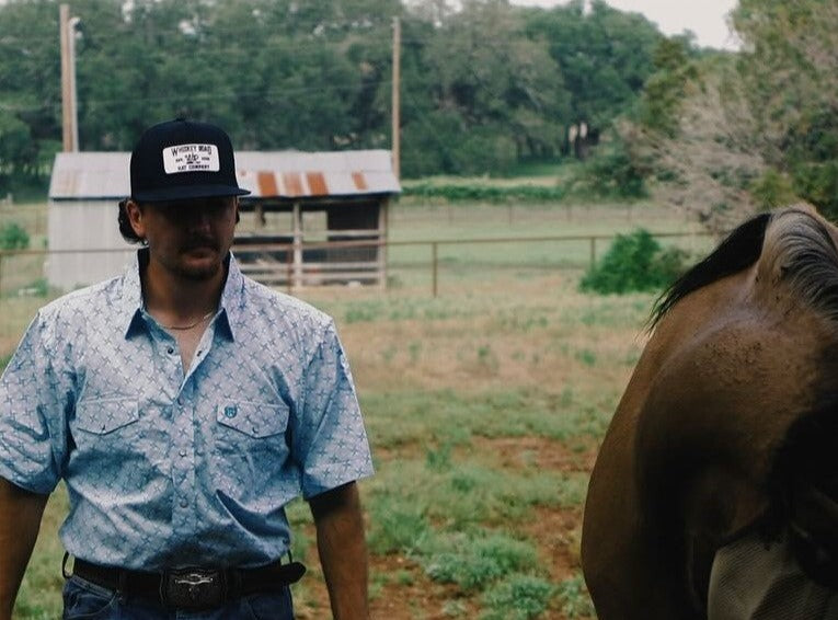 WR Outlaw - Black Trucker Hat - Whiskey Road Hat Company