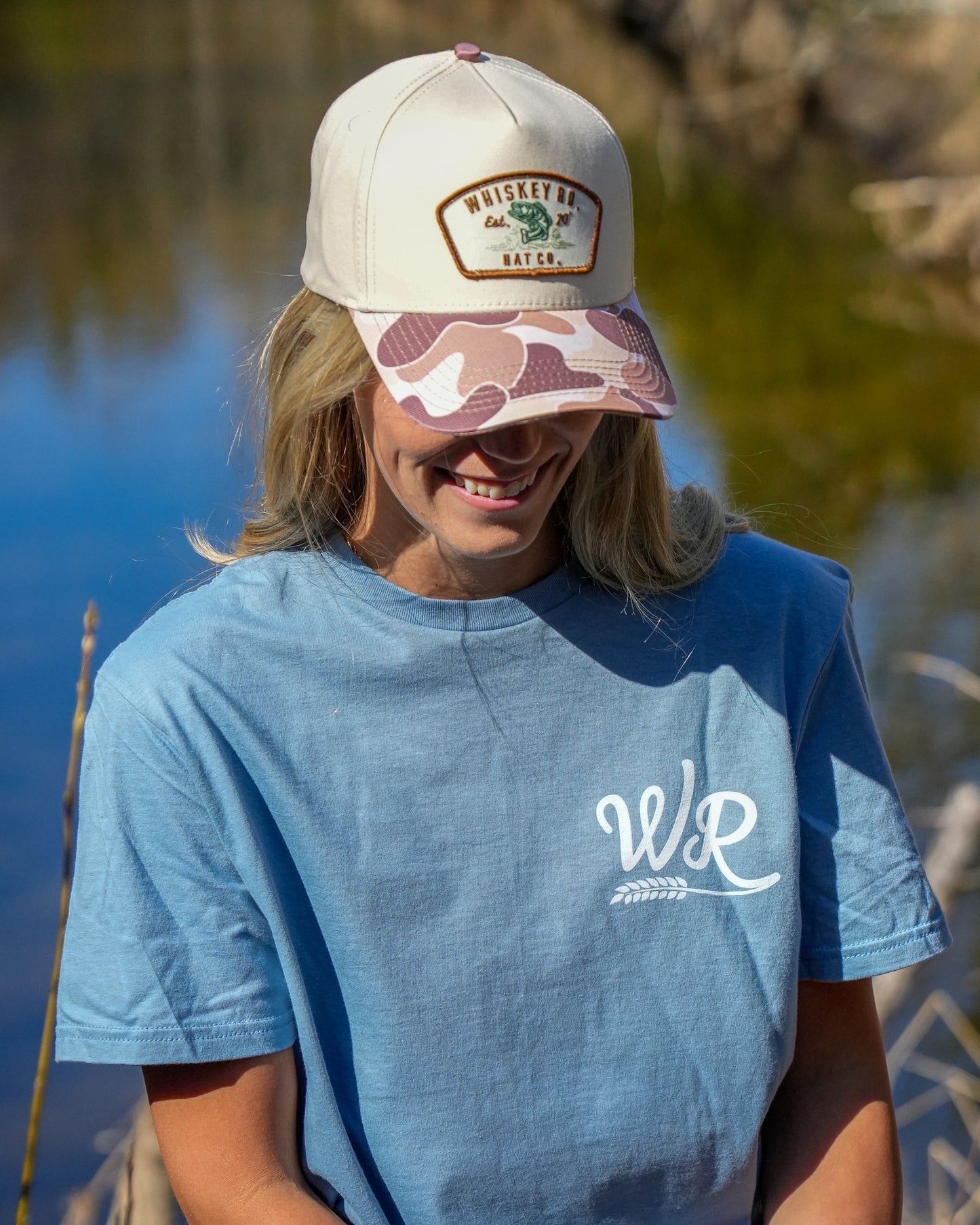 The Bass Bucket (White and Camo)