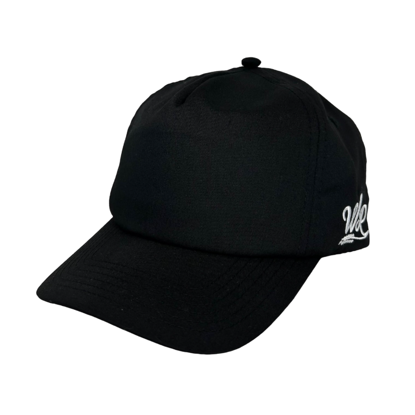 All Black Unstructured Hat