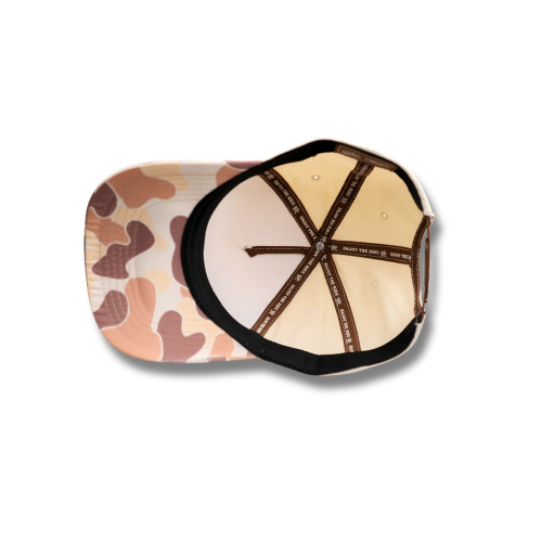 Off White/ Camo Snapback
