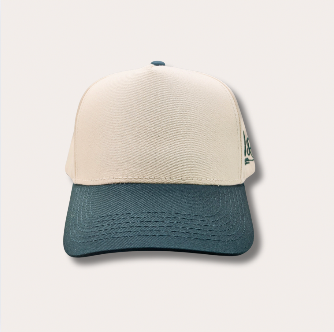 Off White/Pine Canvas Snapback