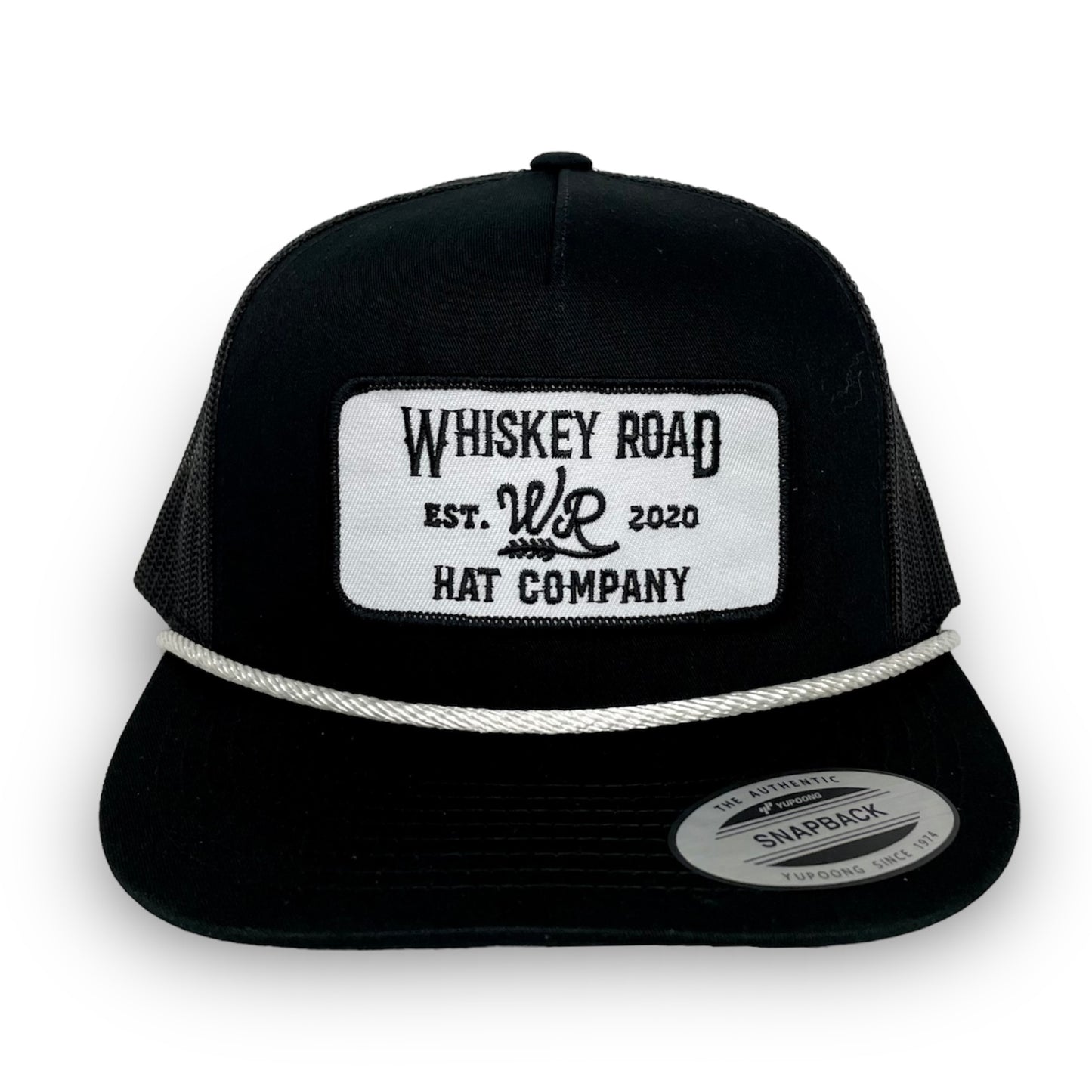 WR Outlaw - Black Trucker Hat - Whiskey Road Hat Company