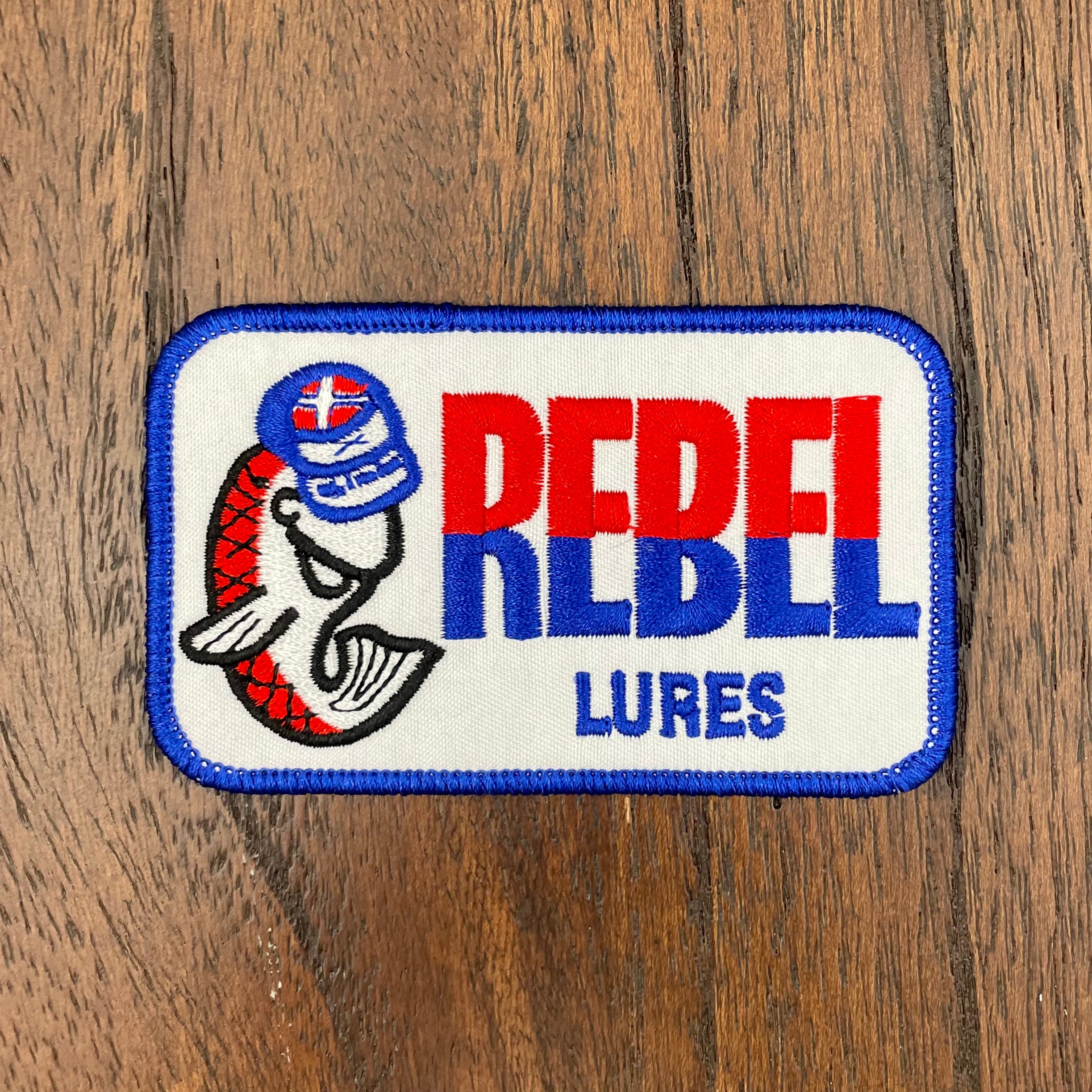 Rebel Fishing Lures Patch, Hat Patch