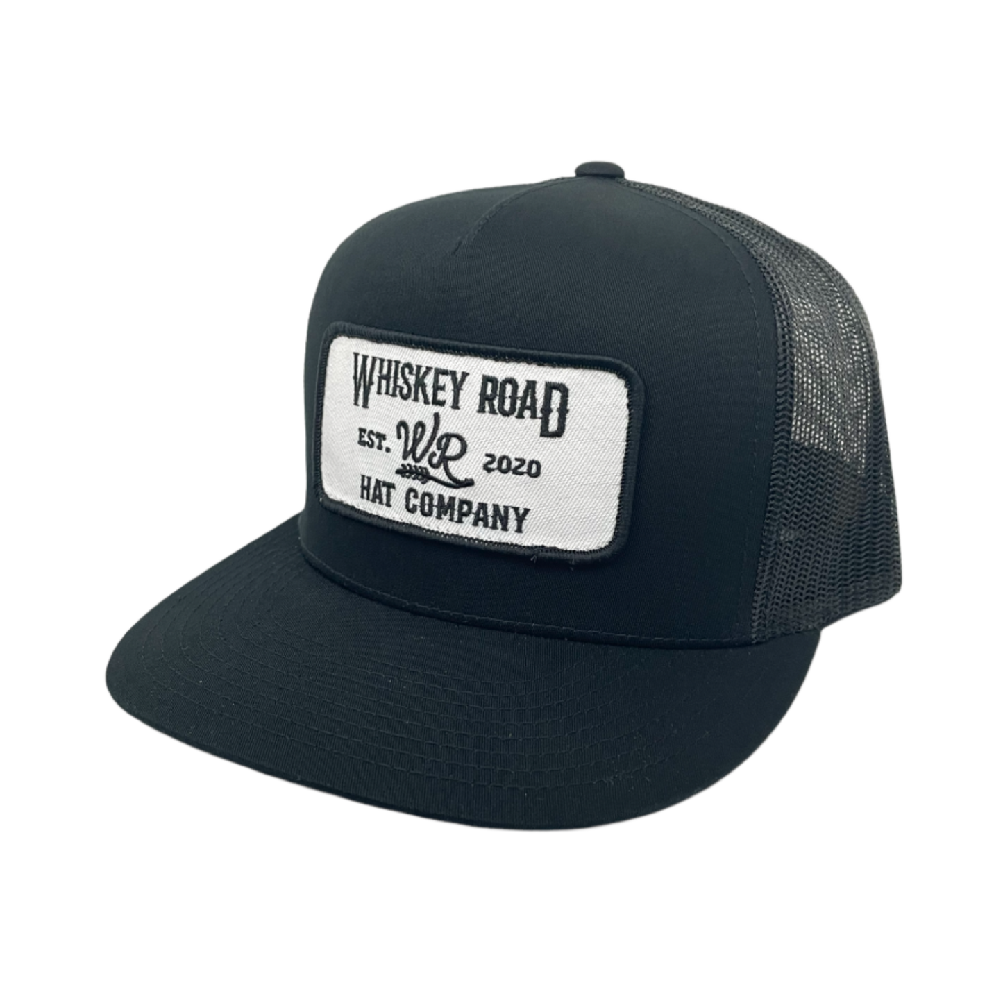 WR Outlaw - Black Trucker Hat - Whiskey Road Hat Company