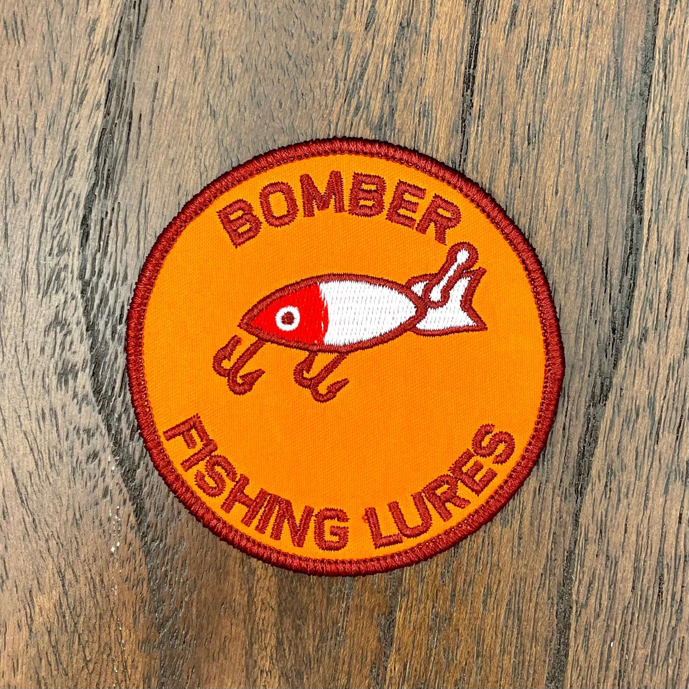 Bomber Fishing Lures Patch, Hat Patch