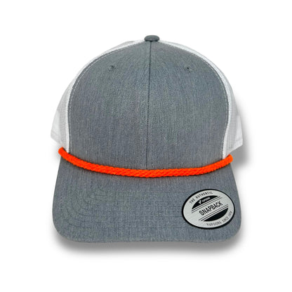 Heather/White Snapback - Whiskey Road Hat Company