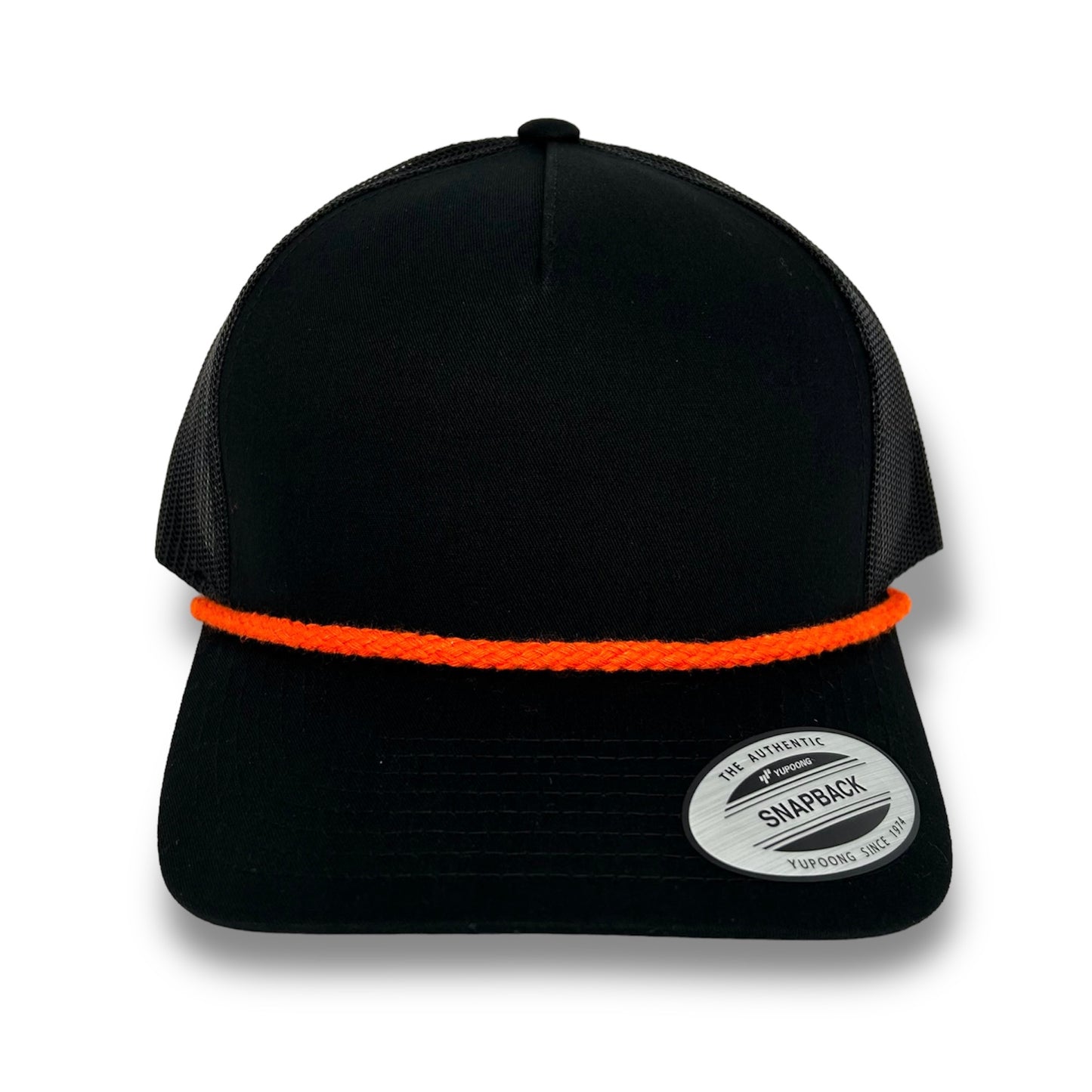 Black 5-Panel Snapback - Whiskey Road Hat Company