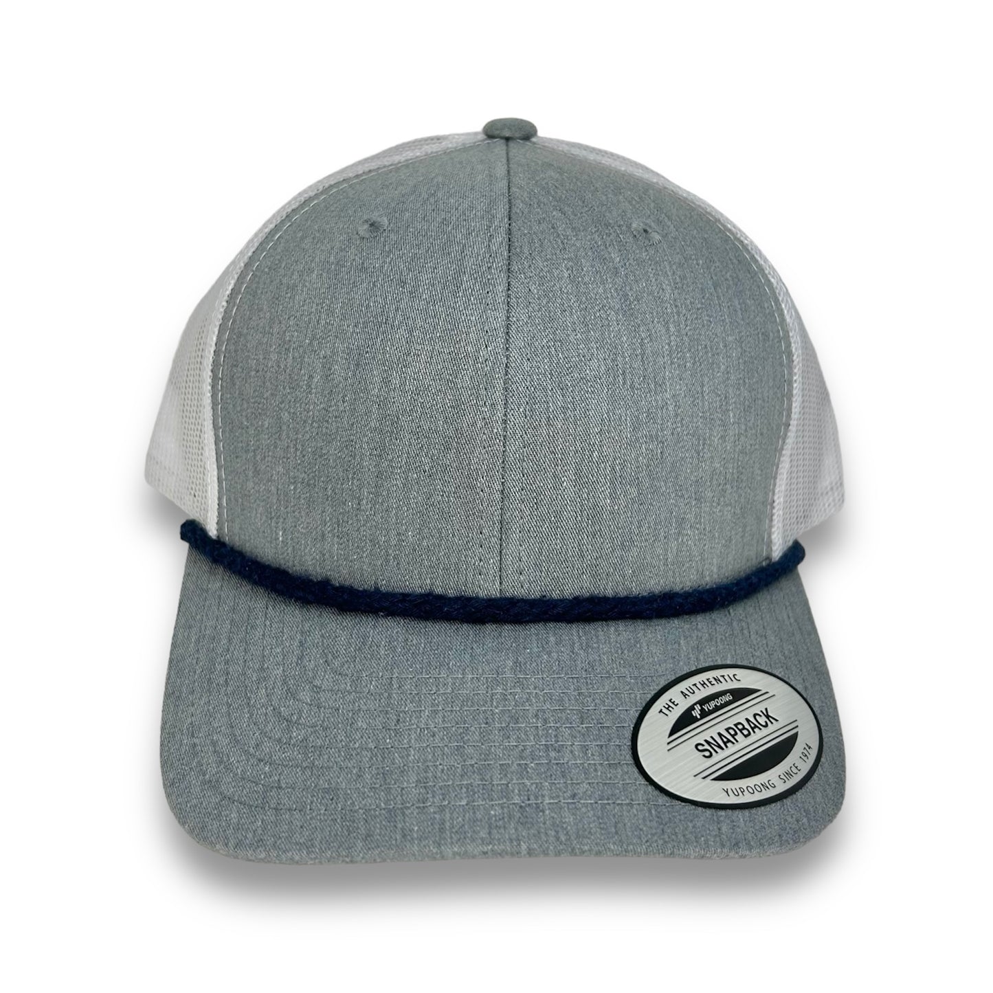 Heather/White Snapback - Whiskey Road Hat Company