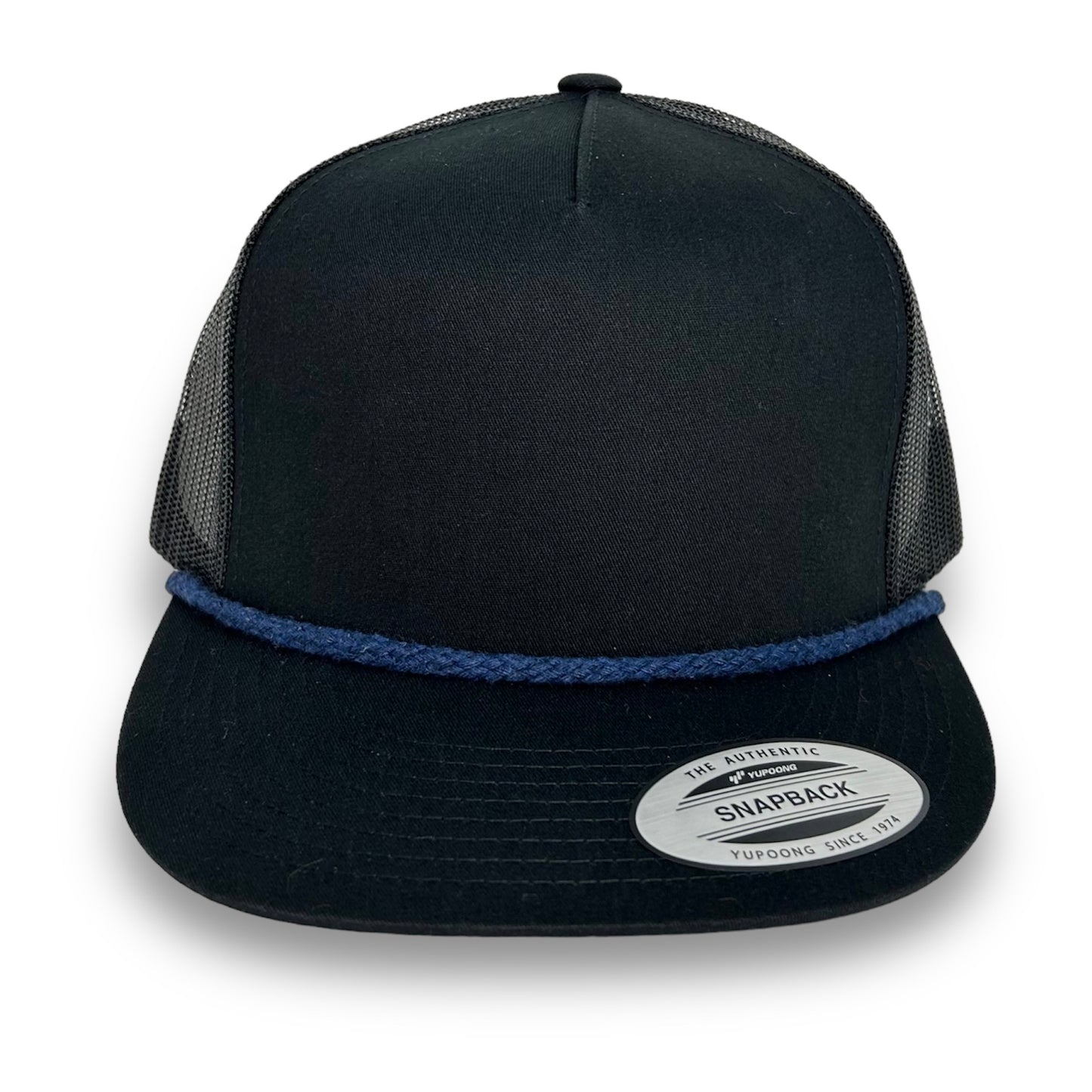 Black Trucker Snapback - Whiskey Road Hat Company