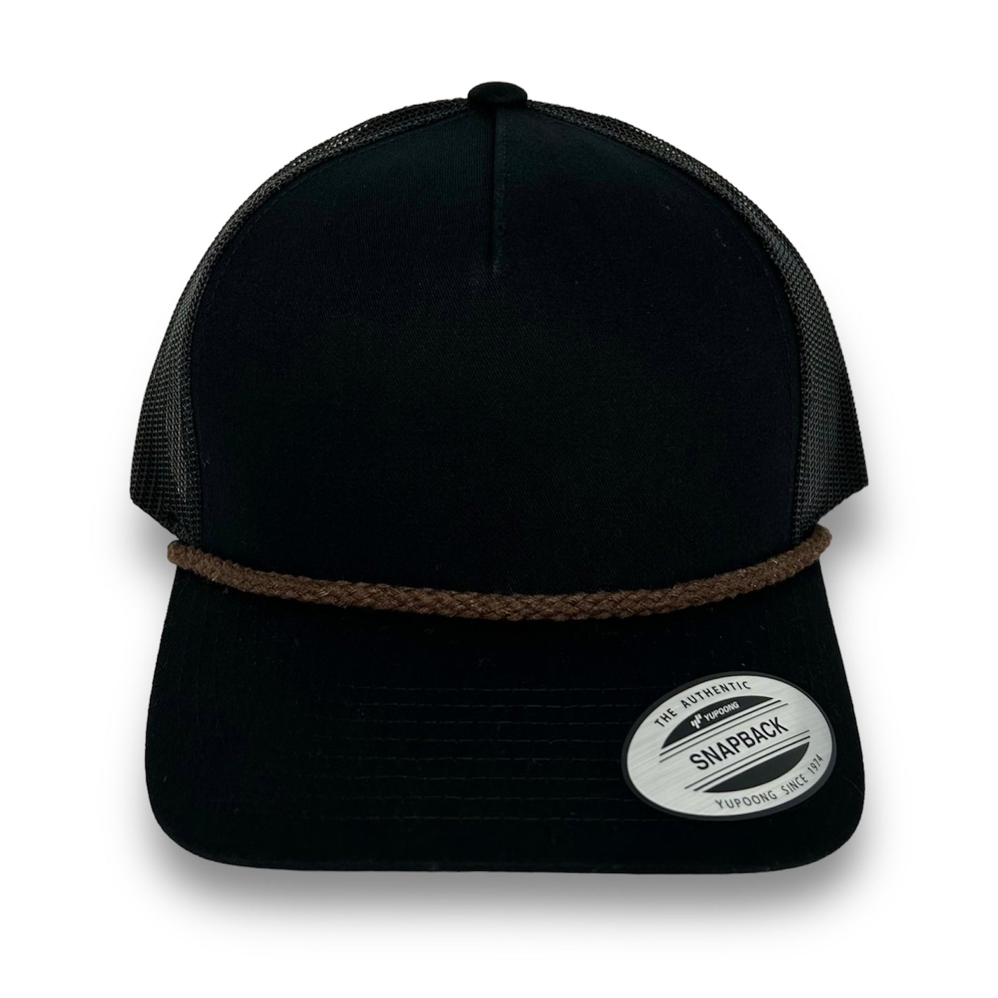 Black 5-Panel Snapback - Whiskey Road Hat Company