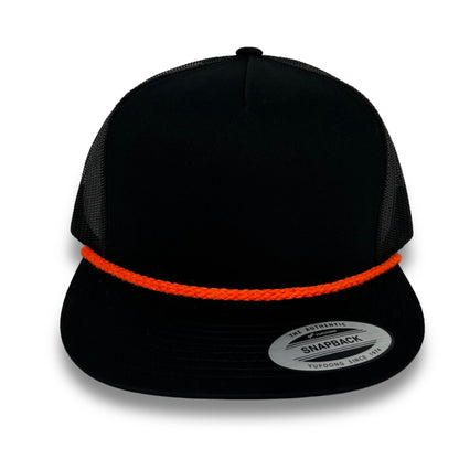 Black Trucker Snapback - Whiskey Road Hat Company