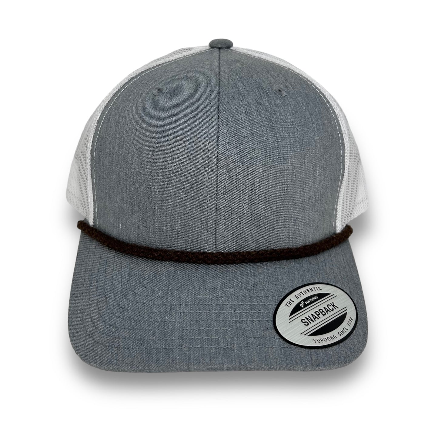 Heather/White Snapback - Whiskey Road Hat Company