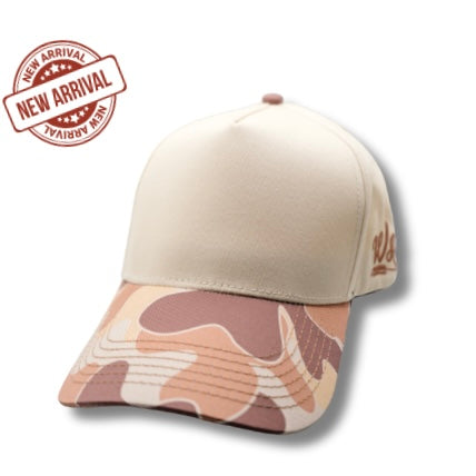 Off White/ Camo Snapback