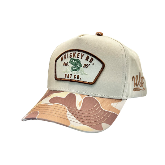 The Bass Bucket (White and Camo)