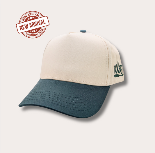 Off White/Pine Canvas Snapback