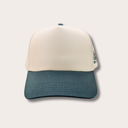 Off White/Pine Canvas Snapback