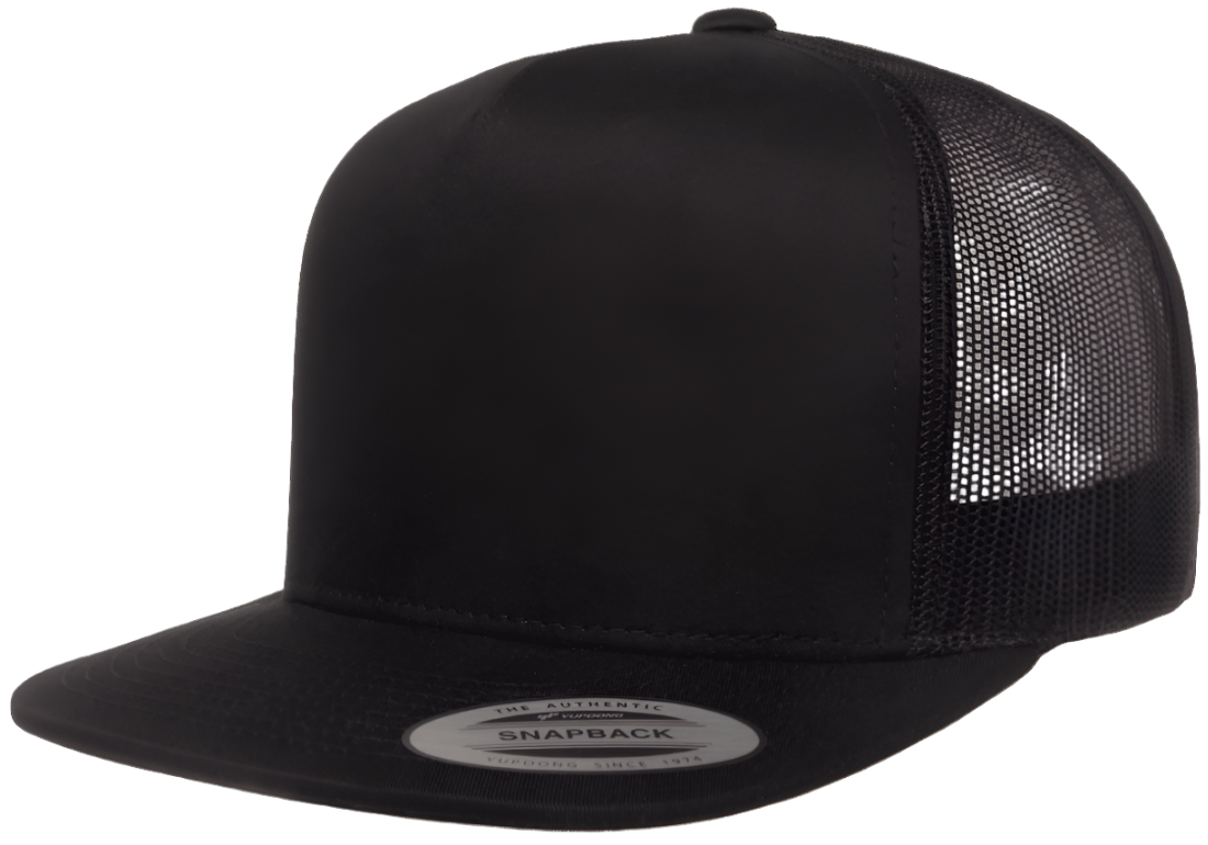 Black Trucker Snapback - Whiskey Road Hat Company