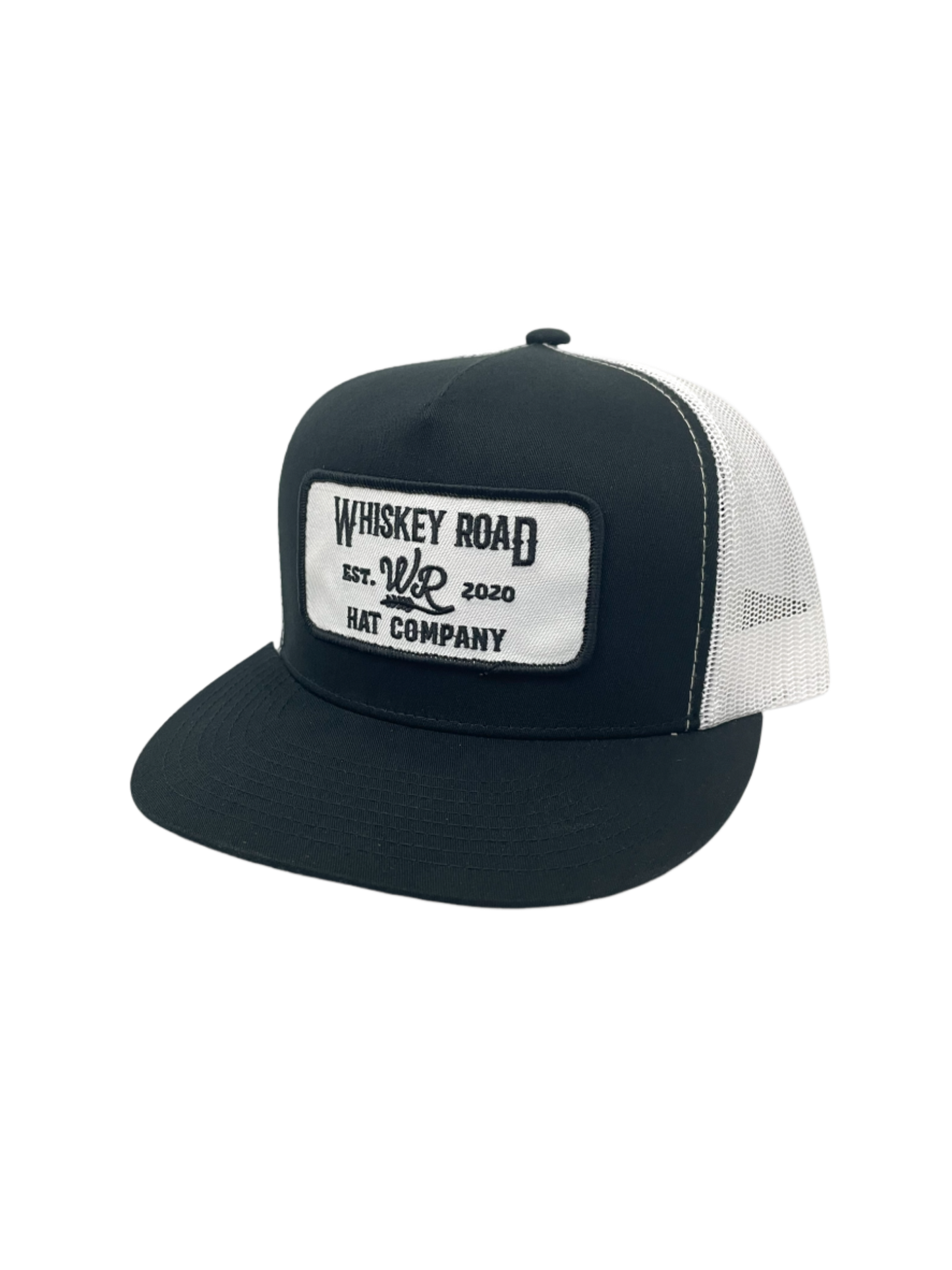 WR Outlaw - Black/White Trucker Hat - Whiskey Road Hat Company