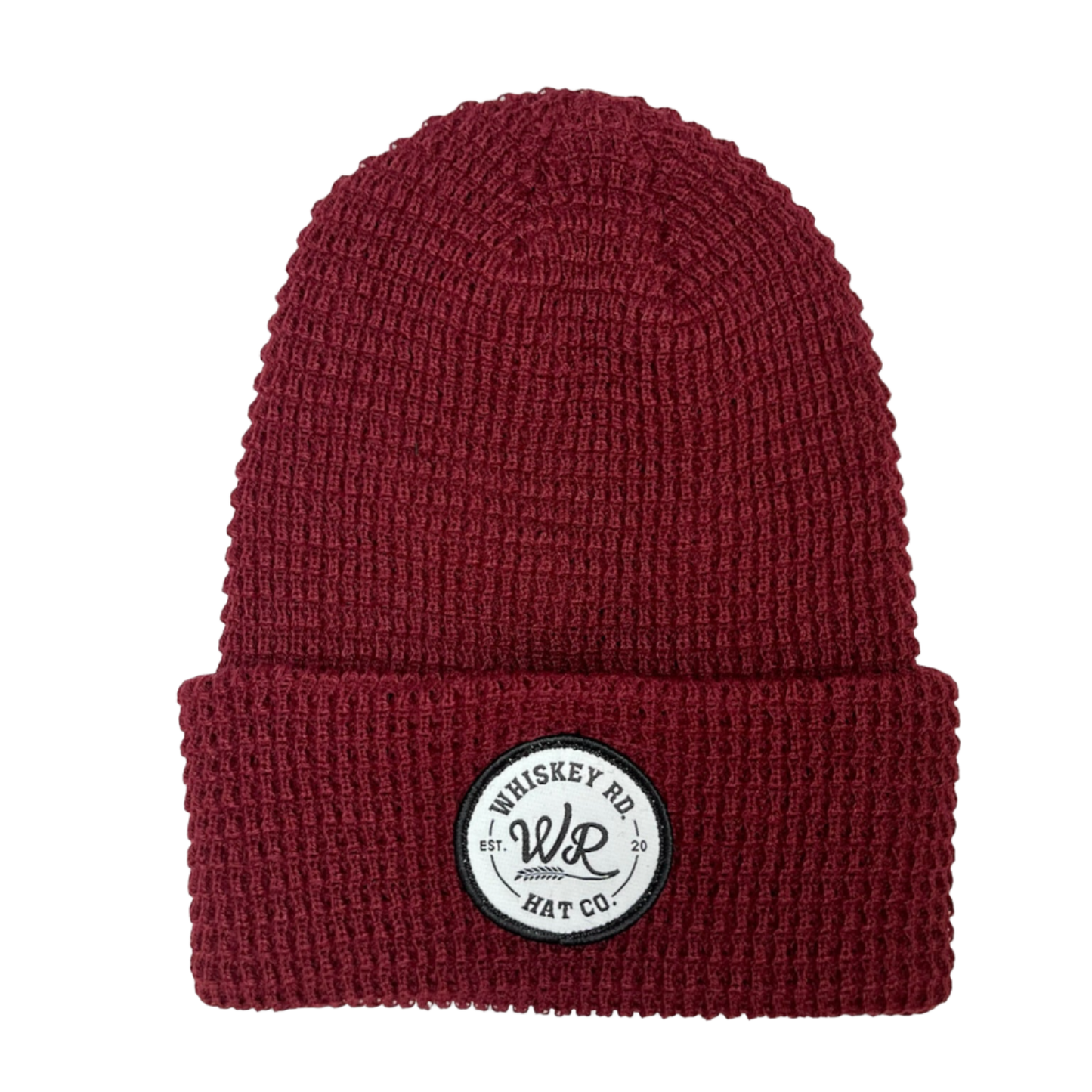 Maroon Waffle Cut Toque - Whiskey Road Hat Company