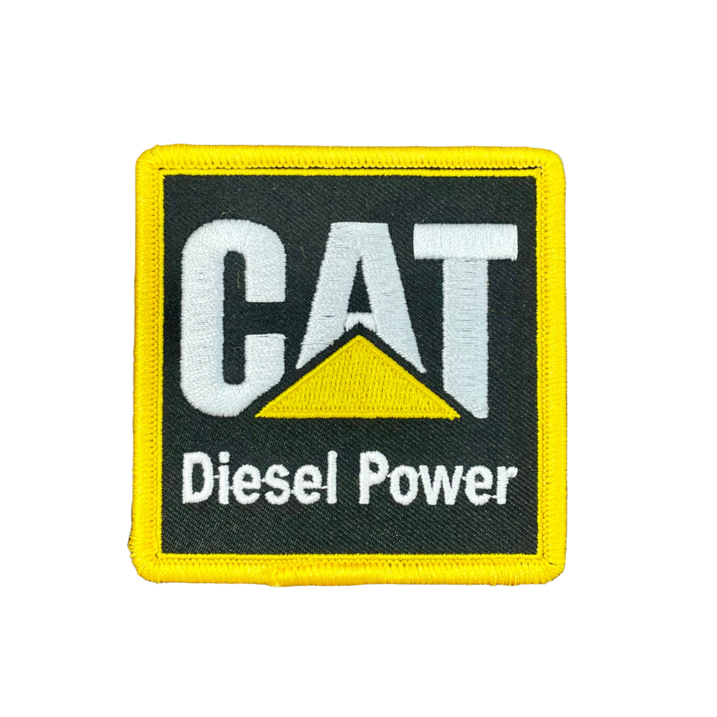 Cat Diesel Power Logo Embroidered Patch – Iron-On/Sew-On For Clothing & Gear