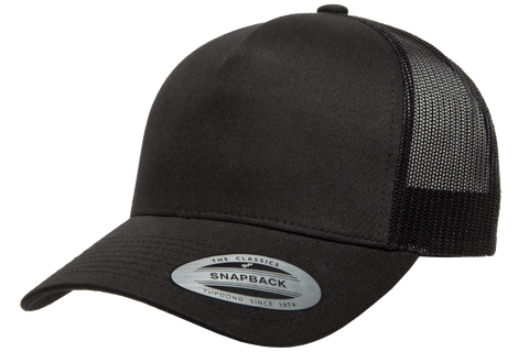 Black 5-Panel Snapback – Hat Whiskey Company Road