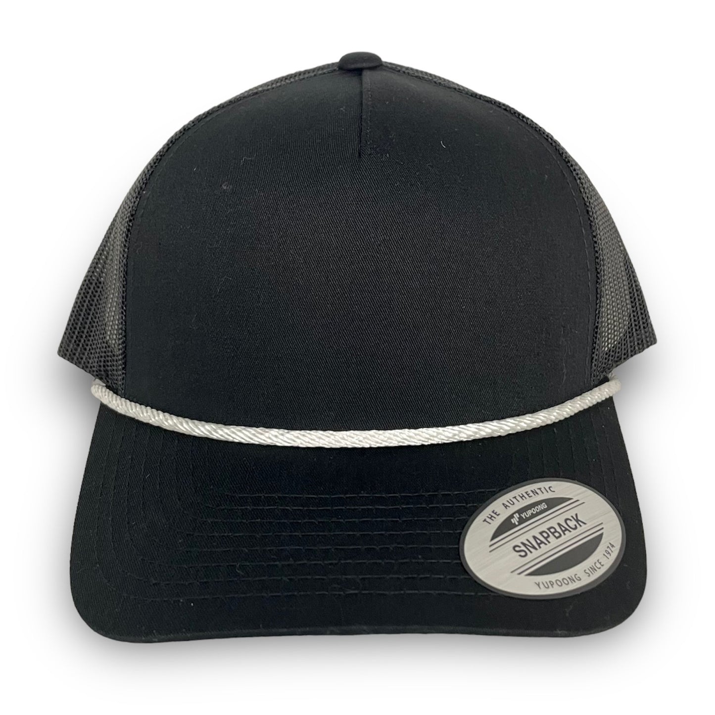 Black 5-Panel Snapback - Whiskey Road Hat Company