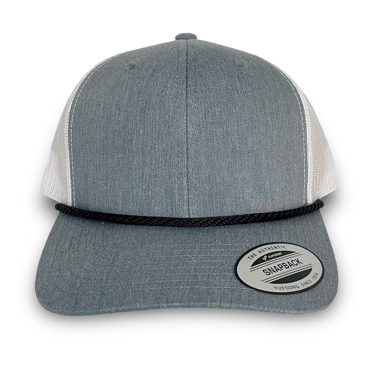 Heather/White Snapback - Whiskey Road Hat Company