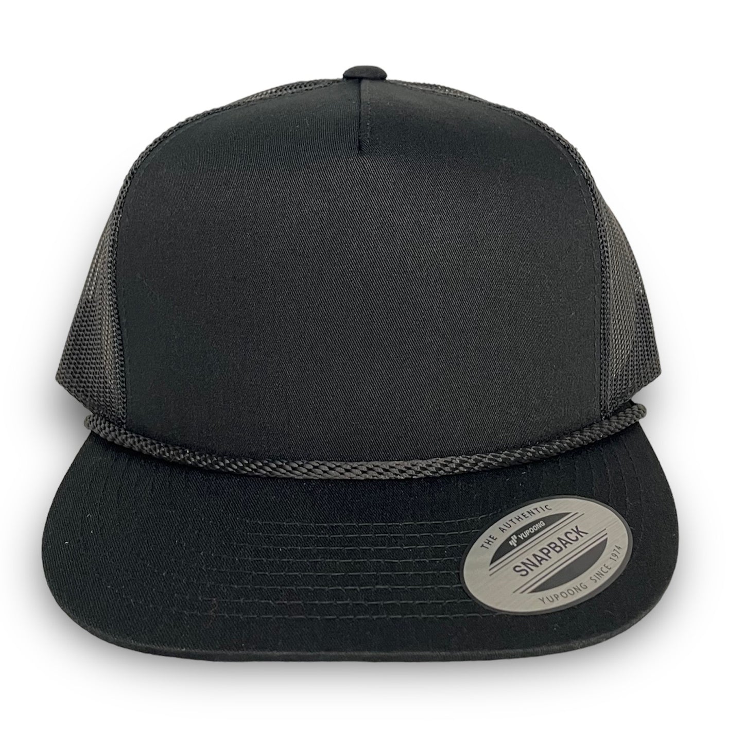 Black Trucker Snapback - Whiskey Road Hat Company