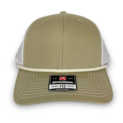 Khaki/White Snapback - Whiskey Road Hat Company